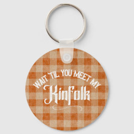 Grappig Ontmoet de Kinfolk Rustiek Land Sleutelhanger