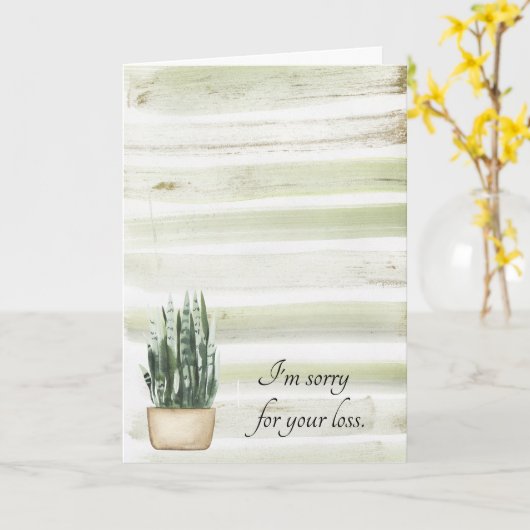 Grappig ontslag Sorry voor je verlies aan baas Kaart (Gele Bloem)