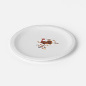 Grappig Ontsnappen Turkije Thanksgiving Classic T- Papieren Bordje (Gekanteld)