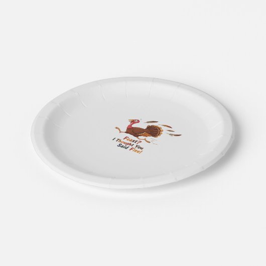 Grappig Ontsnappen Turkije Thanksgiving Classic T- Papieren Bordje (Gekanteld)