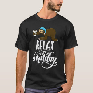 Grappig Ontspan Het Is Zondag Slaapkop Luie Luiaar T-shirt