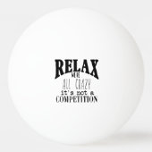 Grappig Ontspan We zijn allemaal gek Niet competit Pingpongbal (Achterkant)