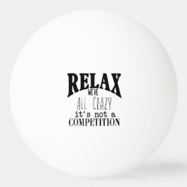 Grappig Ontspan We zijn allemaal gek Niet competit Pingpongbal