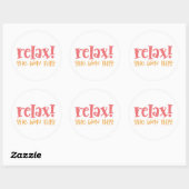 Grappig Ontspan Ze Heeft Gewonnen - Sticker Voor K (Vel)