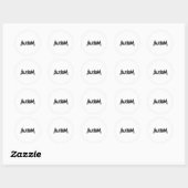 Grappig ontwerp Autisme Rock Meme Neurodivergent Ronde Sticker (Vel)