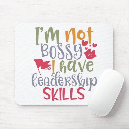 Grappig ontwerp dat ik niet bossy ben, heb ik leid muismat (Met muis)
