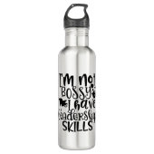 Grappig ontwerp dat ik niet bossy ben, heb ik leid waterfles  (Voorkant)