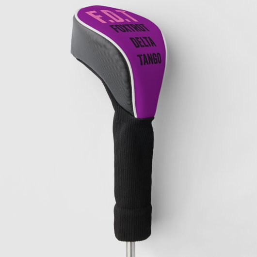 Grappig ontwerp golfheadcover (Schuin)