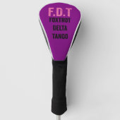 Grappig ontwerp golfheadcover (Voorkant)