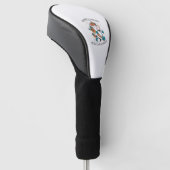 Grappig ontwerp met eenhoorn voor schoolinschrijvi golfheadcover (Schuin)