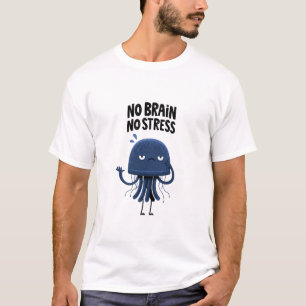 Grappig ontwerp met kwal karakter en de spreuk “Ge T-shirt