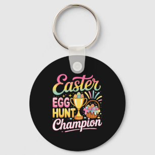 Grappig ontwerp Pasen Eierzoeken Kampioen Pasen Sleutelhanger
