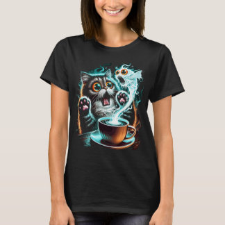 Grappig Ontwerp van Bang Katje en Geestvis T-shirt