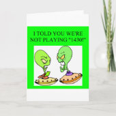 Grappig ontwerp van bridgespeler kaart (Voorkant)