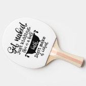Grappig ontwerp van de badkamer voor uw thuisdecor tafeltennisbatje (Zijkant)