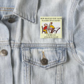 grappig ontwerp van de grap van de brugspeler vierkante button 5,1 cm (In situ)