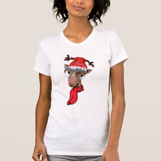 grappig ontwerp van de kersttjasje met giraffe t-shirt (Voorkant)