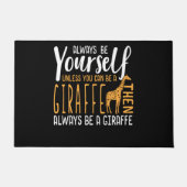 Grappig ontwerp van Giraffe Altijd een Giraffe zij Deurmat (Voorkant)