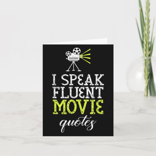 Grappig ontwerp van I Speak Fluent Movie Quotes & Kaart (Voorkant)