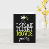 Grappig ontwerp van I Speak Fluent Movie Quotes & Kaart (Gele Bloem)
