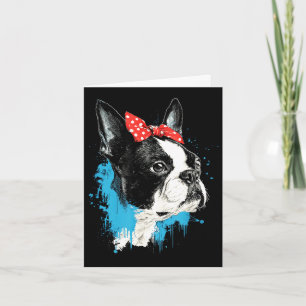 Grappig ontwerp voor Boston Terrier-hondenliefhebb Kaart