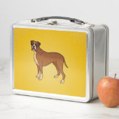 Grappig ontwerp voor Boxer-hondenras (In situ)