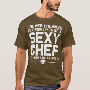 grappig ontwerp voor chef-kok mannen vrouwen sey k t-shirt