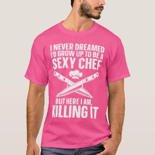 Grappig ontwerp voor chef-kok voor mannen vrouwen t-shirt