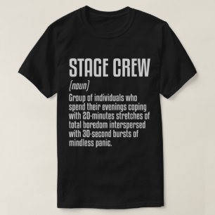 Grappig ontwerp voor definitie van toneelstaf t-shirt