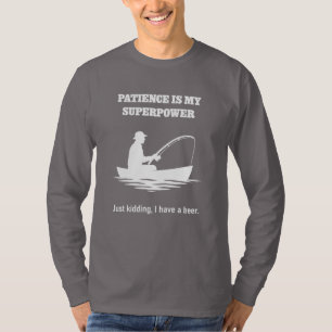 Grappig ontwerp voor Gevist en bierliefhebbers T-shirt