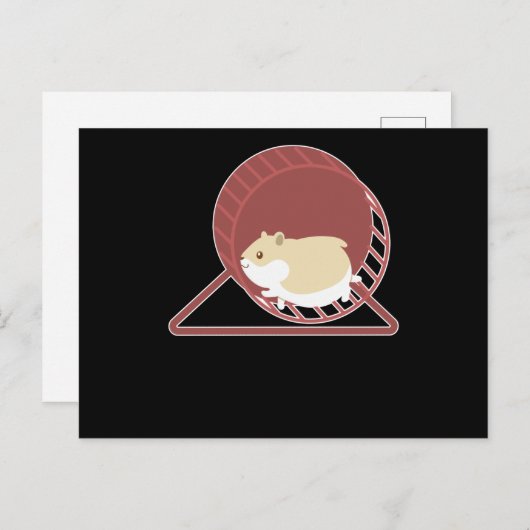 Grappig ontwerp voor hamsters, dwerghamster cadeau briefkaart (Voorkant / Achterkant)