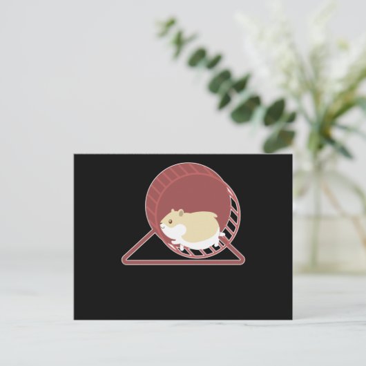 Grappig ontwerp voor hamsters, dwerghamsters als c briefkaart (Staand voorkant)