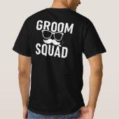 Grappig ontwerp voor het bruidegom gezelschap op d t-shirt (Achterkant)