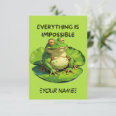 Grappig ontwerp voor Humor liefhebbers en overdenk Bedankkaart (Staand voorkant)