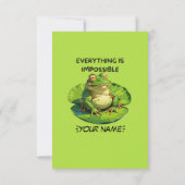 Grappig ontwerp voor Humor liefhebbers en overdenk Bedankkaart (Achterkant)