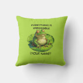 Grappig ontwerp voor Humor liefhebbers en overdenk Kussen (Achterkant)