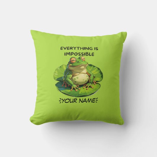 Grappig ontwerp voor Humor liefhebbers en overdenk Kussen (Voorkant)