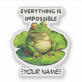 Grappig ontwerp voor Humor liefhebbers en overdenk Sticker (Voorkant)