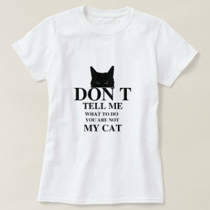 grappig ontwerp voor kat tekst   Speelse Omtrek vo T-shirt