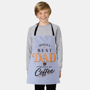 Grappig Ontwerp voor Koffieliefhebberende Vaders Schort