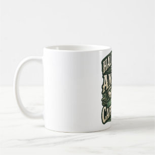 Grappig ontwerp voor koffieliefhebbers in retro st koffiemok