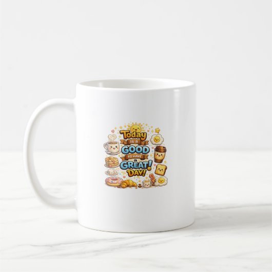Grappig ontwerp voor koffiemok (Links)