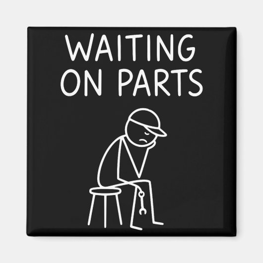 Grappig ontwerp voor mechaniciens Mannen Auto Auto Magneet (Voorkant)