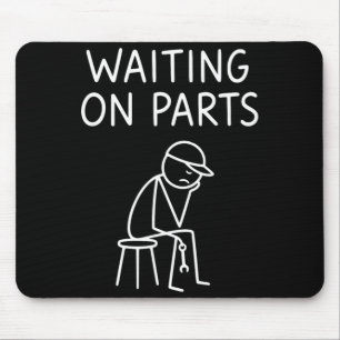 Grappig ontwerp voor mechaniciens Mannen Auto Auto Muismat