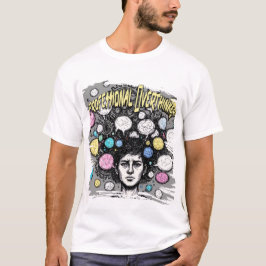 grappig ontwerp voor overdenkers t-shirt