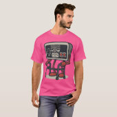 Grappig ontwerp voor retro gamecontroller voor kla t-shirt (Voorkant volledig)