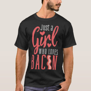Grappig ontwerp voor spek liefhebbers vrouw meisje t-shirt