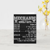 Grappig ontwerp voor uurloon grap van monteur kaart (Gele Bloem)