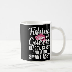 Grappig ontwerp voor vrouwen dames vissen koningin koffiemok
