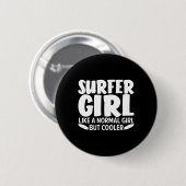 Grappig ontwerp voor vrouwen moeder surf surfen ronde button 5,7 cm (Voorkant /achterkant)